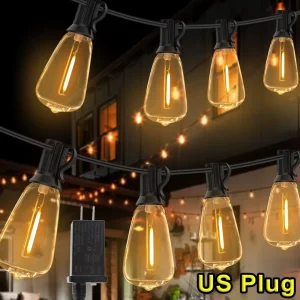 28ft Outdoor LED String Light 1/2/3/4PCS ST38 Bulb
