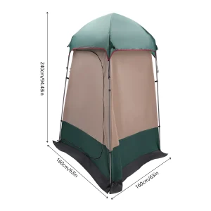 Dark Green Shower Tent Outdoor Camping